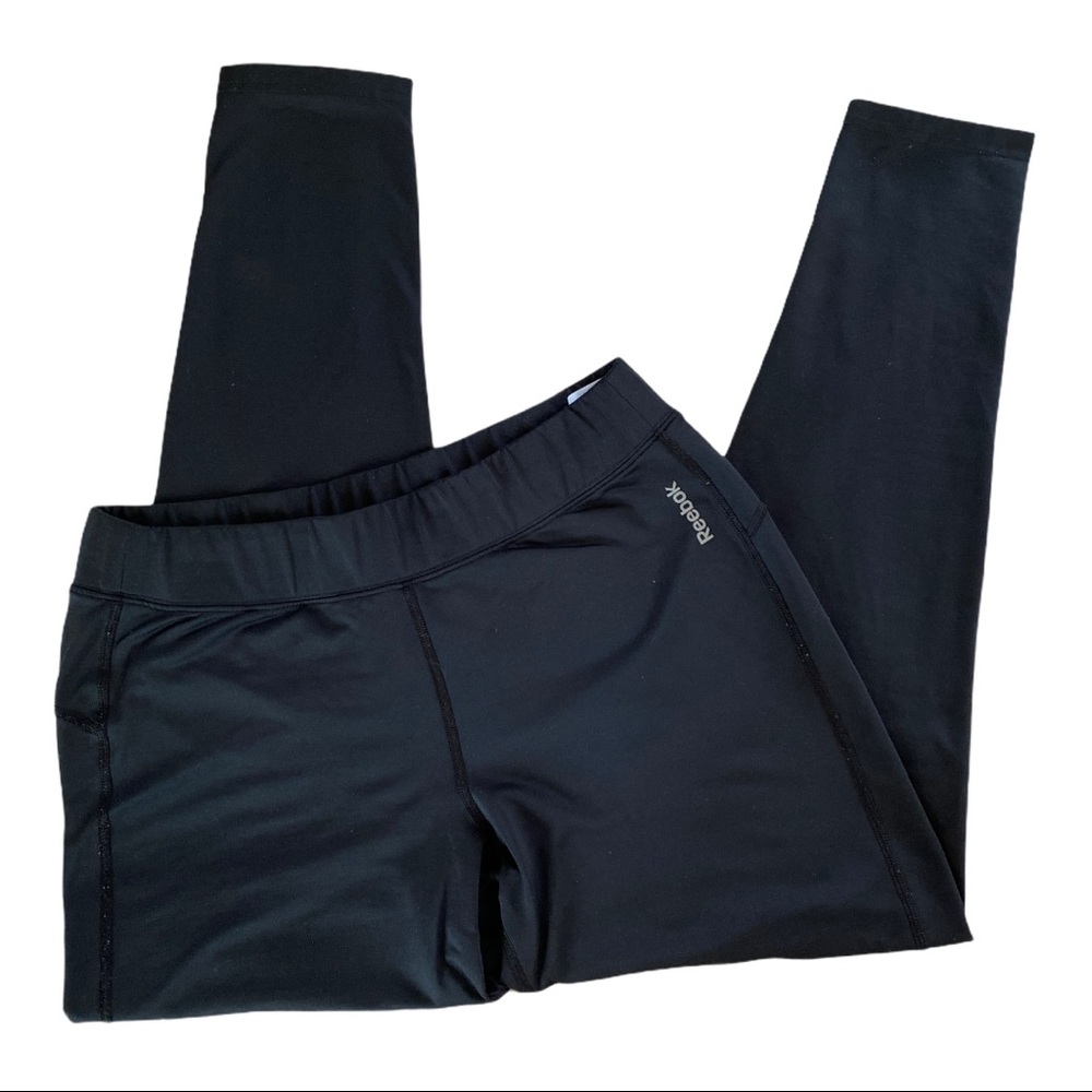 BLACK REEBOK PLAYDRY LEGGINGS